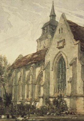 The Church of S. Gilles, Abbeville by Richard Parkes Bonington